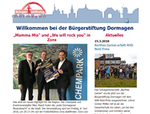 Tablet Screenshot of buergerstiftung-dormagen.de